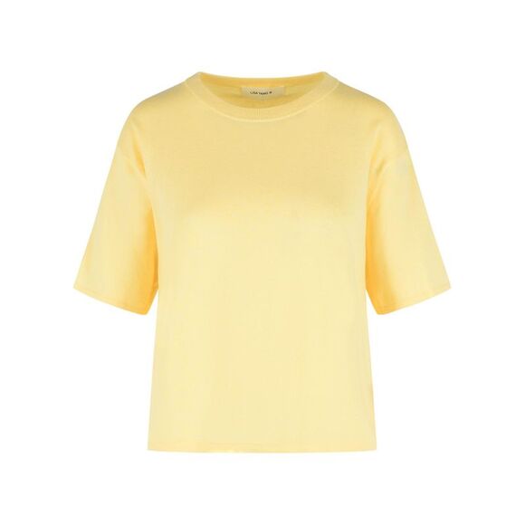 Lisa Yang 'Rubie' Cotton And Lemon Cashmere T-Shirt Women
